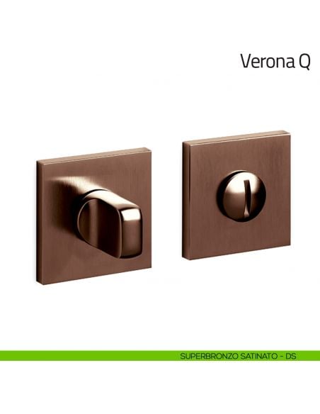 Nottolino per porta Verona Q Olivari basso superbronzo satinato