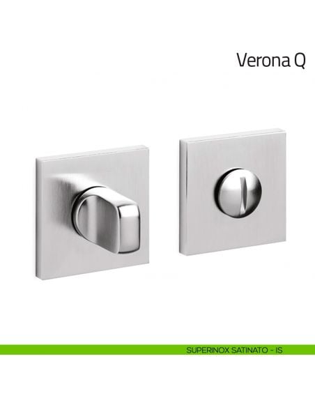 Nottolino per porta Verona Q Olivari basso superinox satinato
