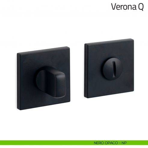 Nottolino per porta Verona Q Olivari basso nero opaco