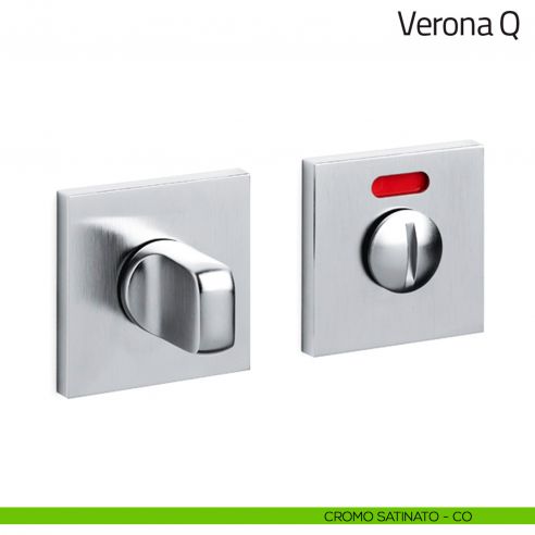 Nottolino per porta Verona Q Olivari basso libero/occupato cromo satinato