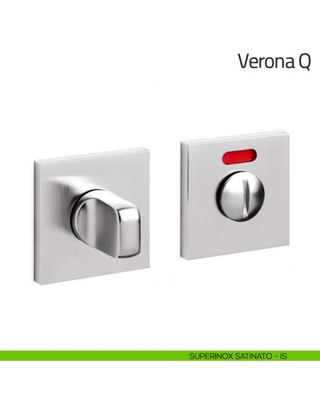 Nottolino per porta Verona Q Olivari basso libero/occupato superinox satinato