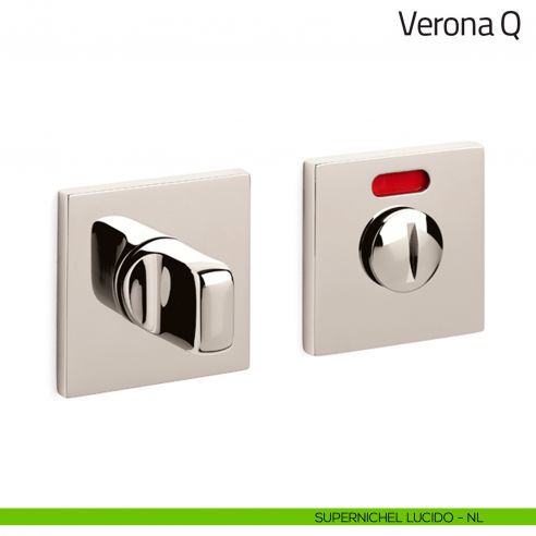 Nottolino per porta Verona Q Olivari basso libero/occupato supernichel lucido
