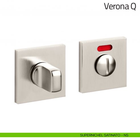Nottolino per porta Verona Q Olivari basso libero/occupato supernichel satinato