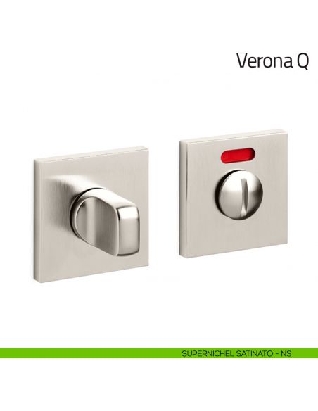 Nottolino per porta Verona Q Olivari basso libero/occupato supernichel satinato
