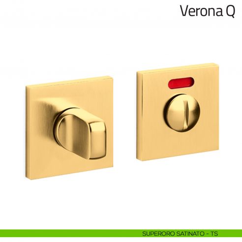Nottolino per porta Verona Q Olivari basso libero/occupato superoro satinato
