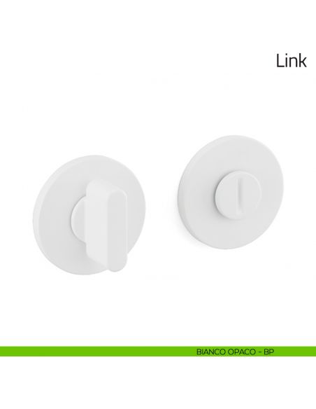 Nottolino per porta Link Olivari basso bianco opaco