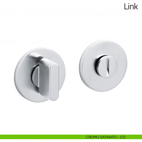 Nottolino per porta Link Olivari basso cromo satinato