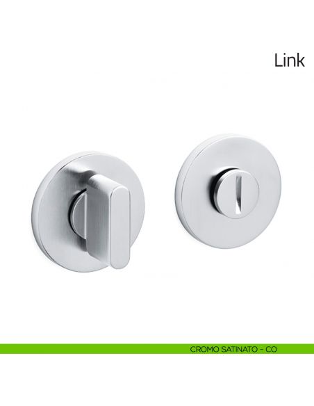 Nottolino per porta Link Olivari basso cromo satinato