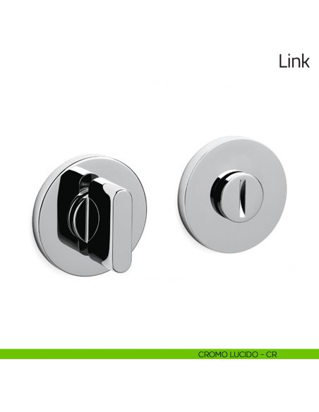 Nottolino per porta Link Olivari basso cromo lucido