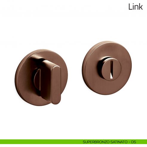 Nottolino per porta Link Olivari basso superbronzo satinato
