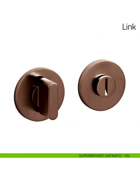 Nottolino per porta Link Olivari basso superbronzo satinato