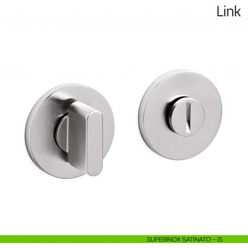Nottolino per porta Link Olivari basso superinox satinato
