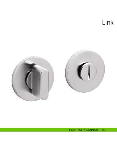 Nottolino per porta Link Olivari basso superinox satinato