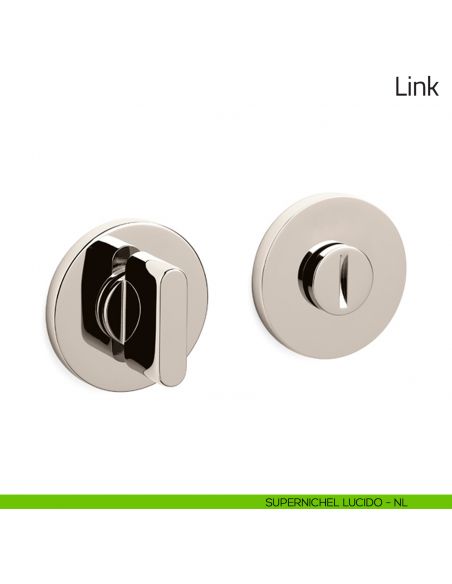 Nottolino per porta Link Olivari basso supernichel lucido