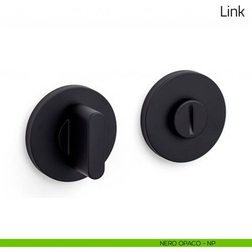 Nottolino per porta Link Olivari basso nero opaco