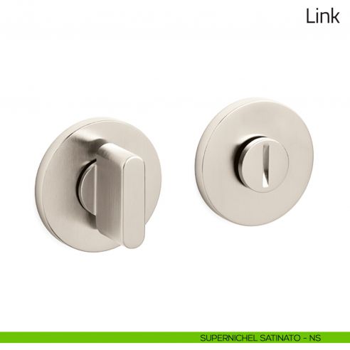 Nottolino per porta Link Olivari basso supernichel satinato