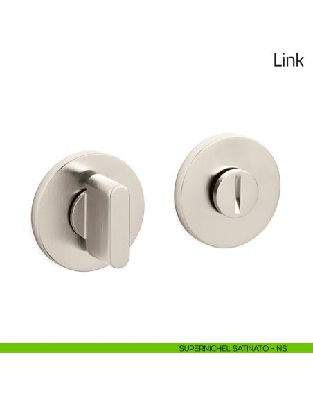 Nottolino per porta Link Olivari basso supernichel satinato