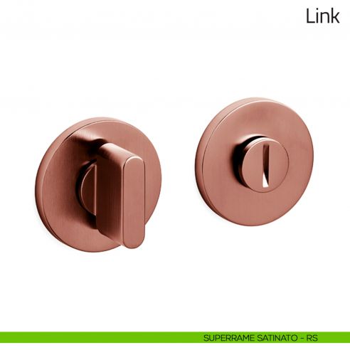 Nottolino per porta Link Olivari basso superrame satinato