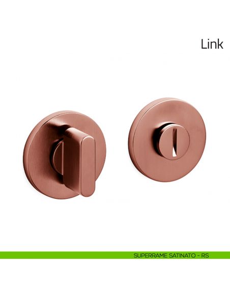 Nottolino per porta Link Olivari basso superrame satinato