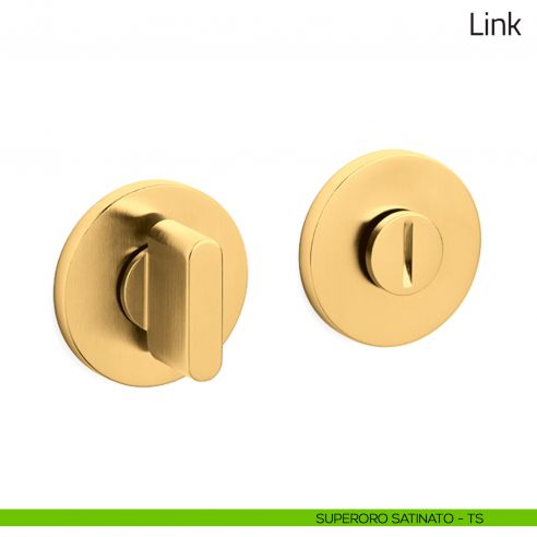 Nottolino per porta Link Olivari basso superoro satinato