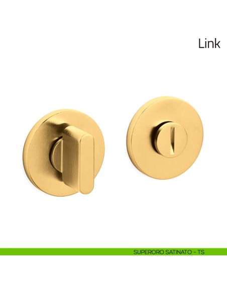 Nottolino per porta Link Olivari basso superoro satinato