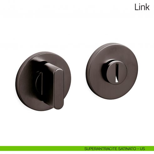 Nottolino per porta Link Olivari basso superantracite satinato