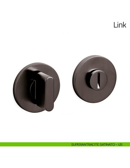 Nottolino per porta Link Olivari basso superantracite satinato