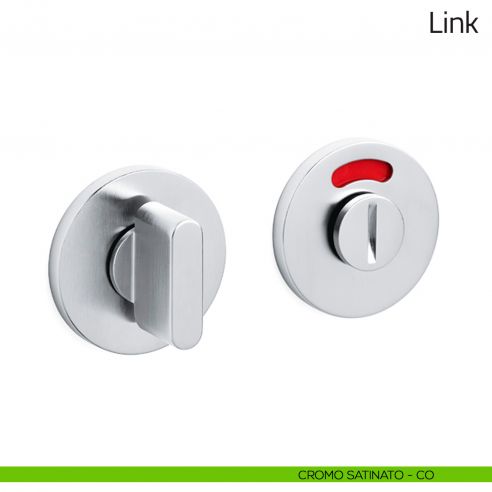 Nottolino per porta Link Olivari basso libero/occupato cromo satinato