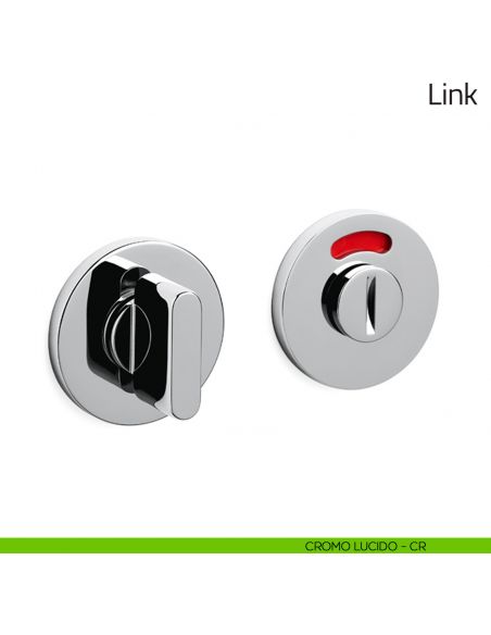 Nottolino per porta Link Olivari basso libero/occupato cromo lucido
