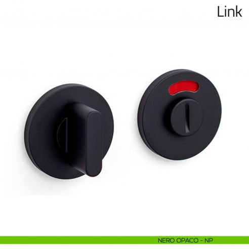 Nottolino per porta Link Olivari basso libero/occupato nero opaco