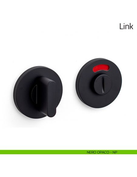 Nottolino per porta Link Olivari basso libero/occupato nero opaco