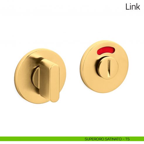 Nottolino per porta Link Olivari basso libero/occupato superoro satinato