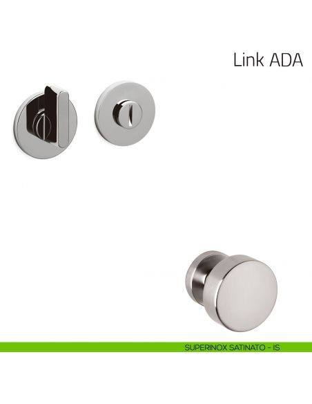 Nottolino per porta Link ADA Olivari basso superinox satinato