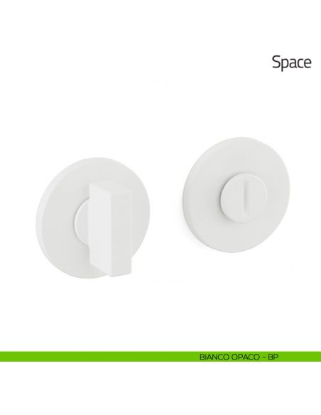 Nottolino per porta Space Olivari basso bianco opaco