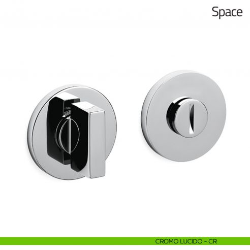 Nottolino per porta Space Olivari basso cromo lucido