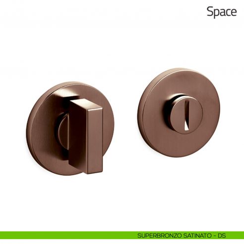 Nottolino per porta Space Olivari basso superbronzo satinato