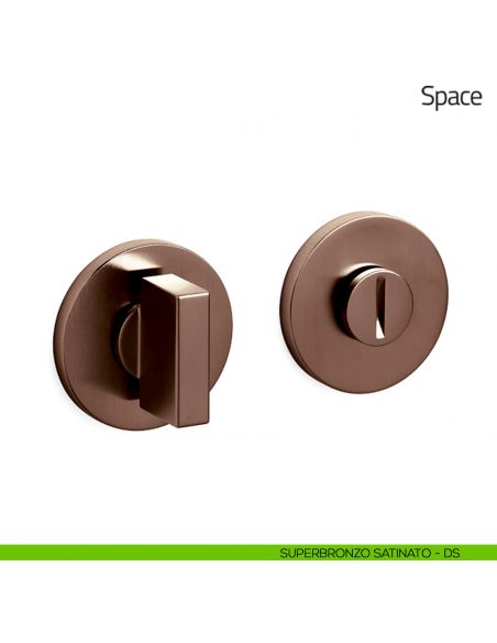 Nottolino per porta Space Olivari basso superbronzo satinato