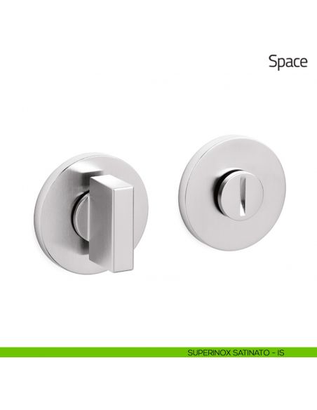 Nottolino per porta Space Olivari basso superinox satinato