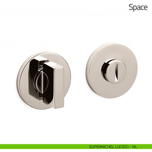 Nottolino per porta Space Olivari basso supernichel lucido