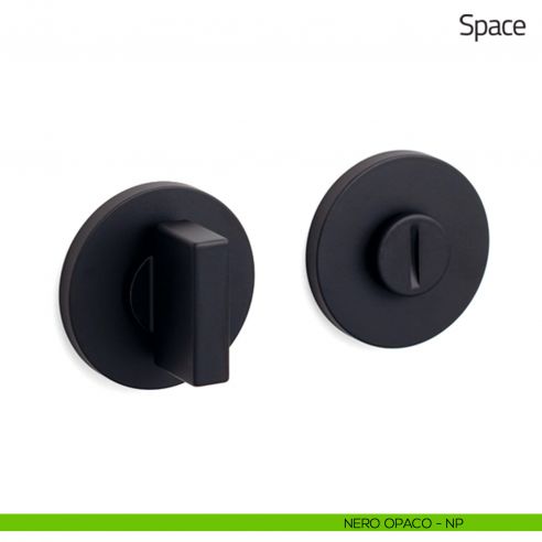 Nottolino per porta Space Olivari basso nero opaco