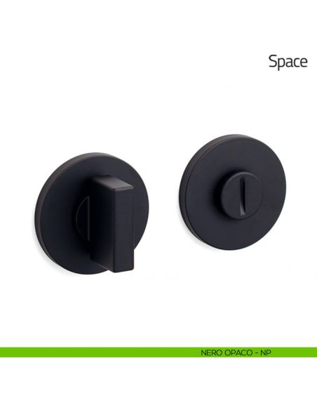 Nottolino per porta Space Olivari basso nero opaco