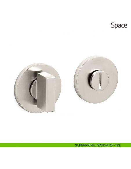 Nottolino per porta Space Olivari basso supernichel satinato
