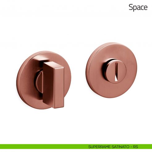 Nottolino per porta Space Olivari basso superrame satinato