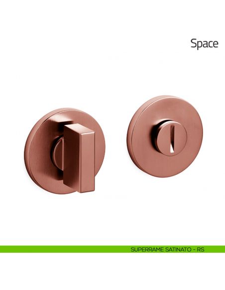 Nottolino per porta Space Olivari basso superrame satinato