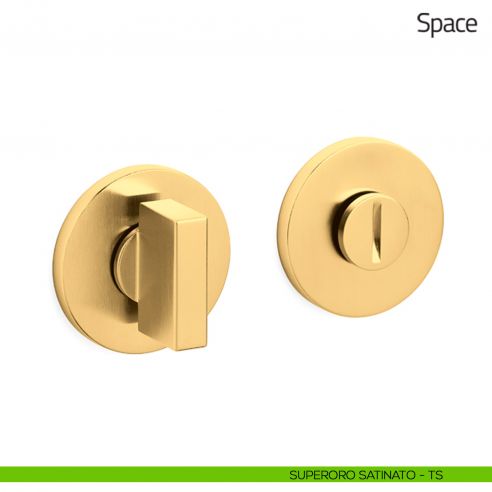 Nottolino per porta Space Olivari basso superoro satinato