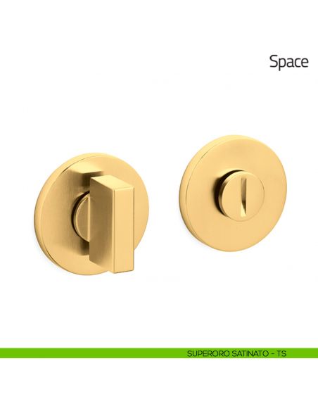 Nottolino per porta Space Olivari basso superoro satinato