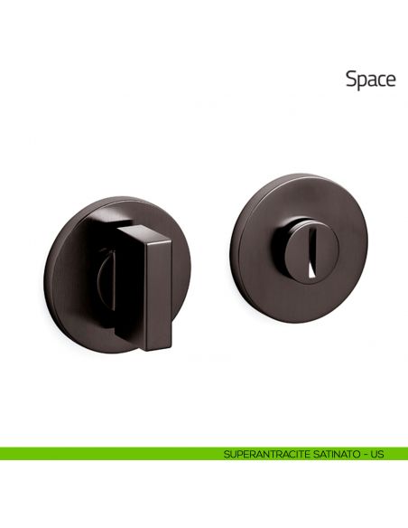 Nottolino per porta Space Olivari basso superantracite satinato