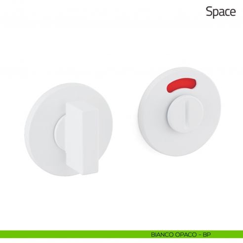 Nottolino per porta Space Olivari libero/occupato basso bianco opaco
