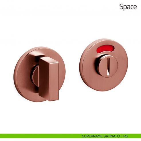 Nottolino per porta Space Olivari libero/occupato basso superame satinato