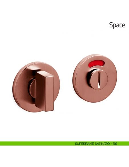 Nottolino per porta Space Olivari libero/occupato basso superame satinato